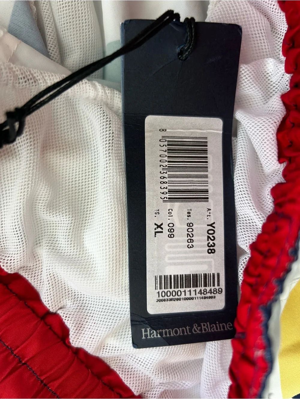 NWT Hatmont & Blaine Striped Mesh Lined Swim Trunks Size XL